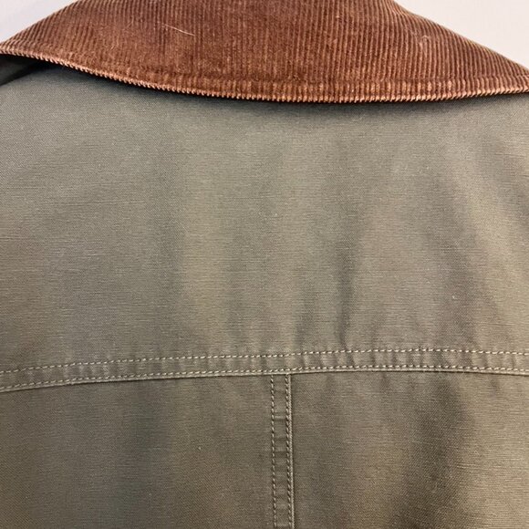 Vintage LL Bean Chore/Barn Coat Men’s Olive Green Corduroy Thinsulate Sz Medium - Picture 16 of 16